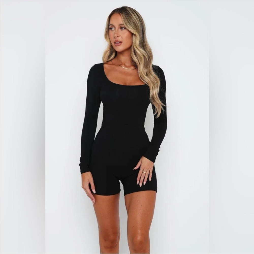 White Fox Under My Spell Long Sleeve Playsuit Small NWT